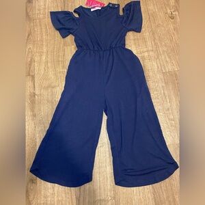 Kids Navy Jumpsuit